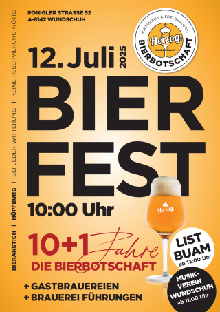 Bier Fest - 10+1 Jahre die Bierbotschaft - 12. Juli 2025